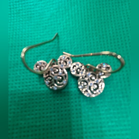 New Mickey Mouse earrings from Disneyland gold plated with April birthstones - Picture 4 of 6